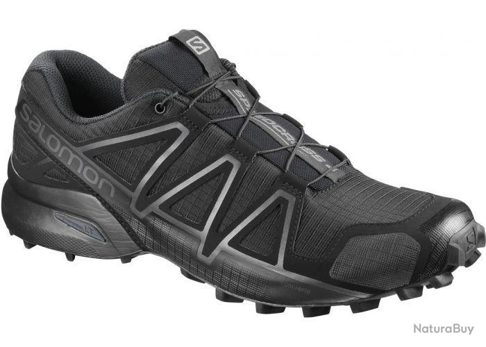 Chaussures Salomon SpeedCross 4 Wide Forces - Noir - 44 32/3 1 Chaussures Salomon SpeedCross 4 Wide Forces - Noir - 44 32/3
