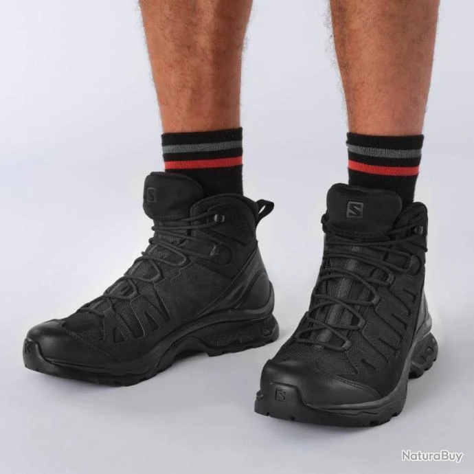 CHAUSSURES SALOMON QUEST PRIME FORCES GTX (GoreTex) NORMÉE - Noire 4 CHAUSSURES SALOMON QUEST PRIME FORCES GTX (GoreTex) NORMÉE - Noire – Image 4
