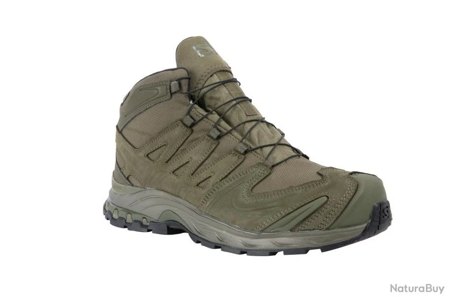 CHAUSSURES SALOMON XA FORCES MID GTX EN VERT RANGER 1 3 1 CHAUSSURES SALOMON XA FORCES MID GTX EN VERT RANGER 1 3