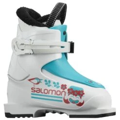 Chaussures De Ski Salomon T1 Girly White Scuba Blue